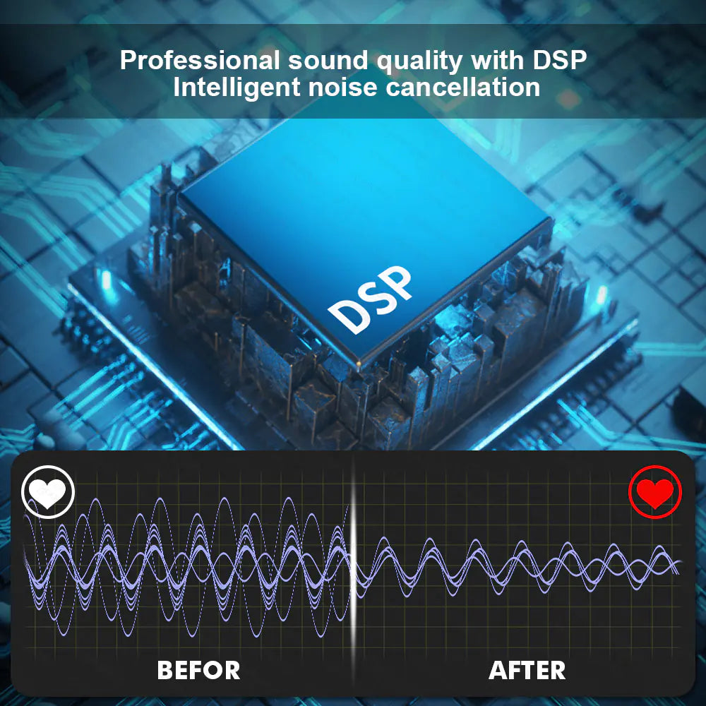 Compact Wireless Lavalier Microphone with Dual Channel
