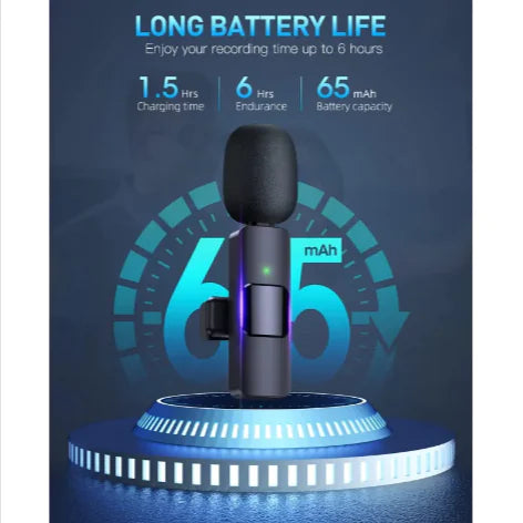 Wireless Lavalier Mic – iPhone & Type-C